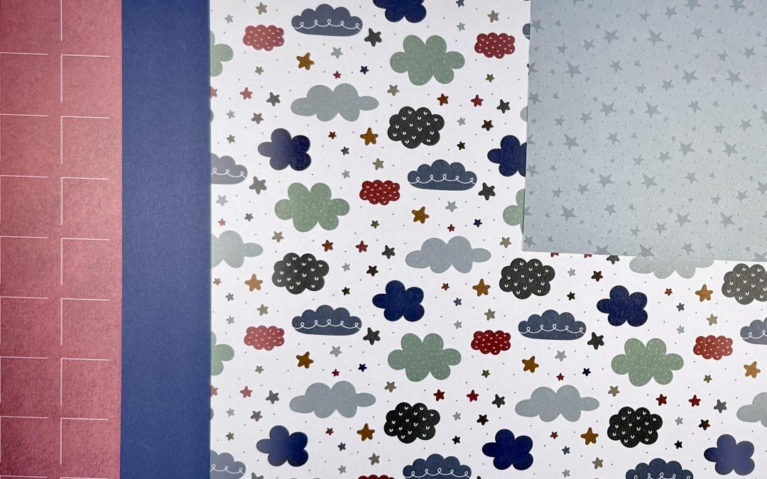 Little Dreamer Ready Set coordinating scrapbook papers