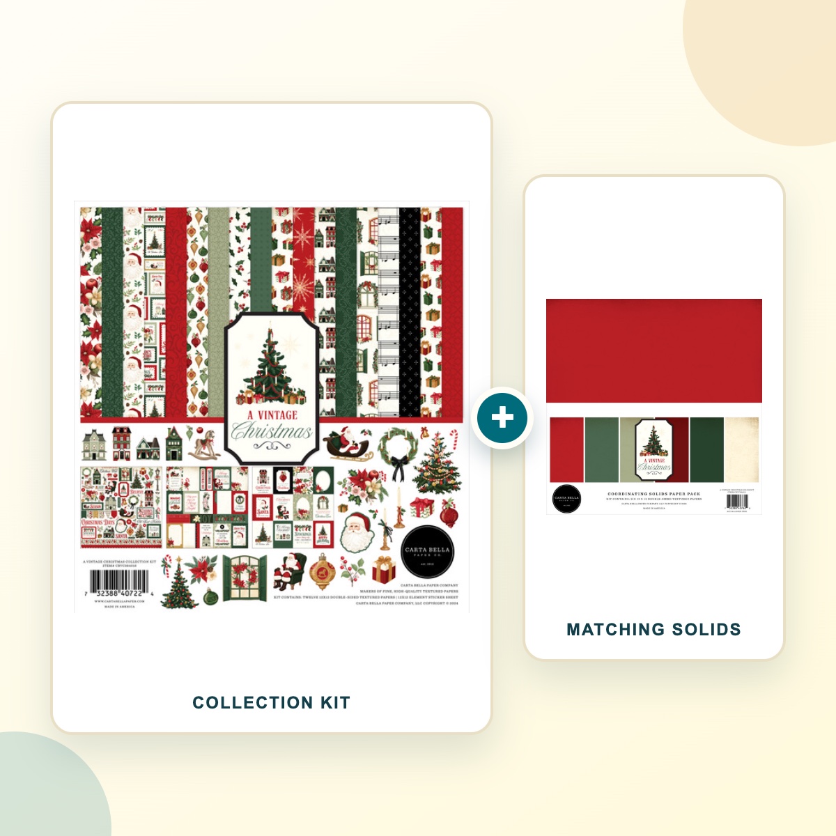 A Vintage Christmas Collection Kit + Solids